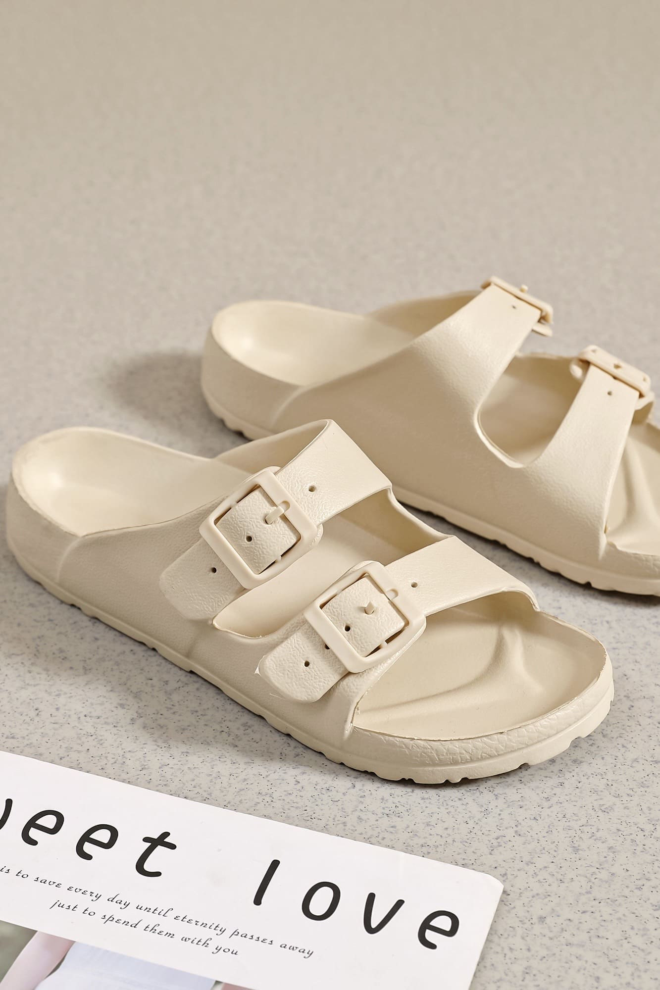 Ciabatte Gomma - 2339 Beige