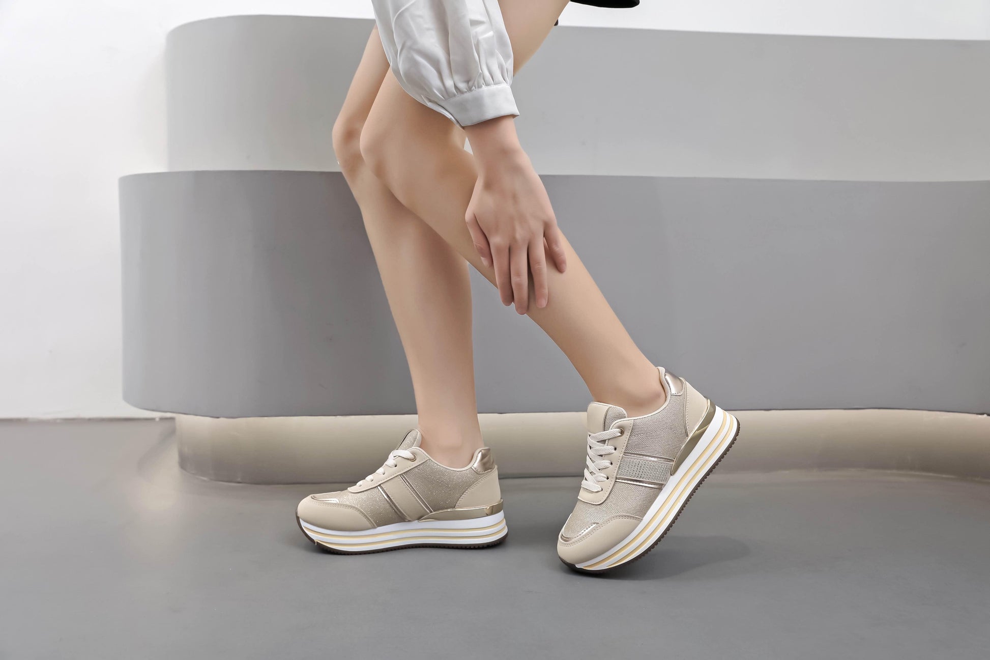 Sneakers - 3035 Beige - ISABAC