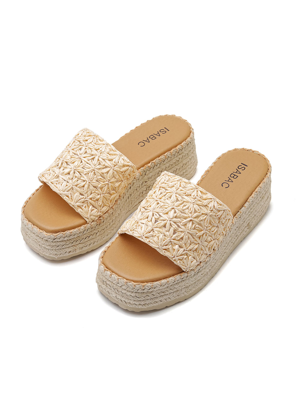 Ciabatte con Zeppa - 3541 Beige