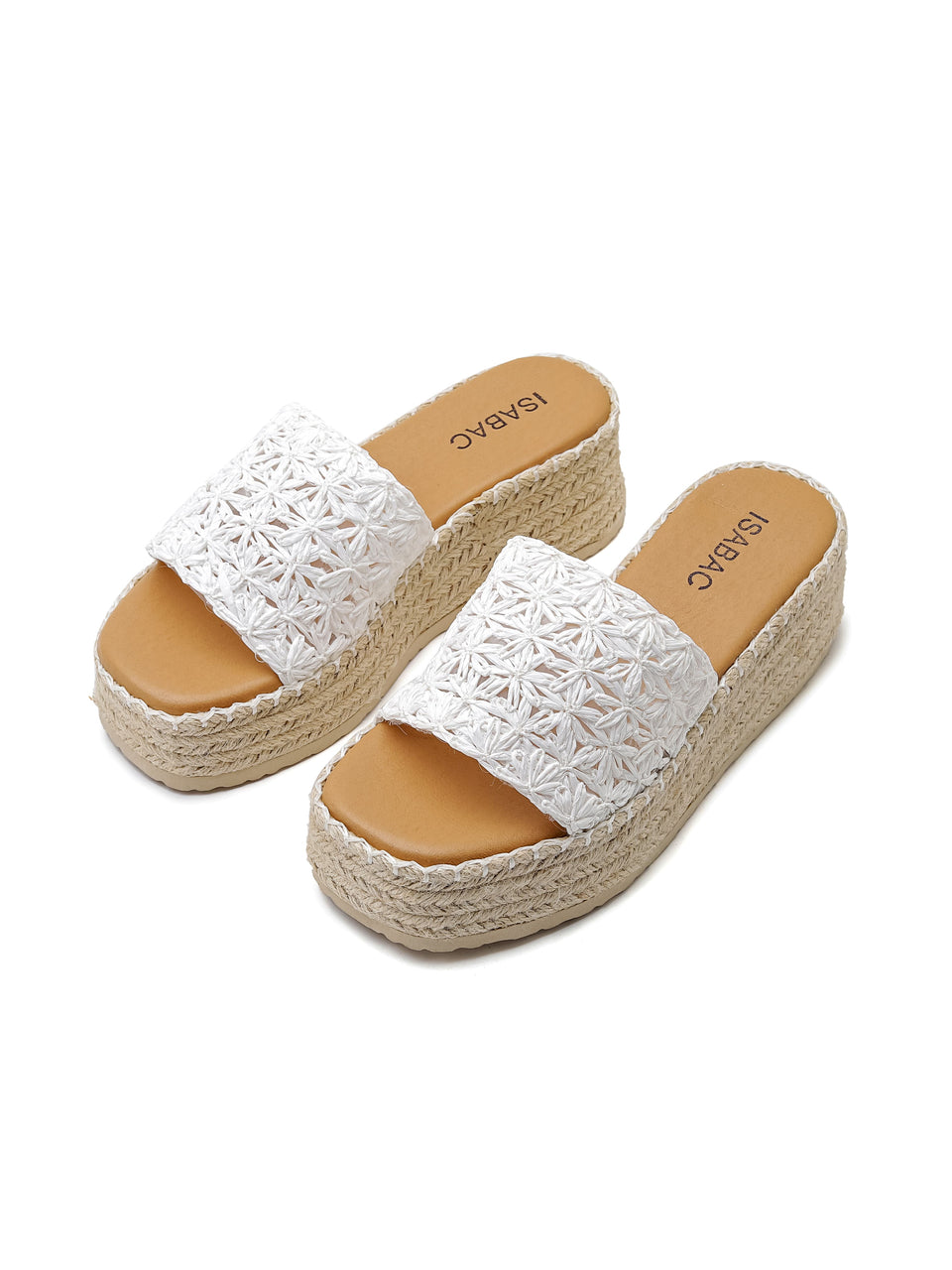 Ciabatte con Zeppa - 3541 Bianco
