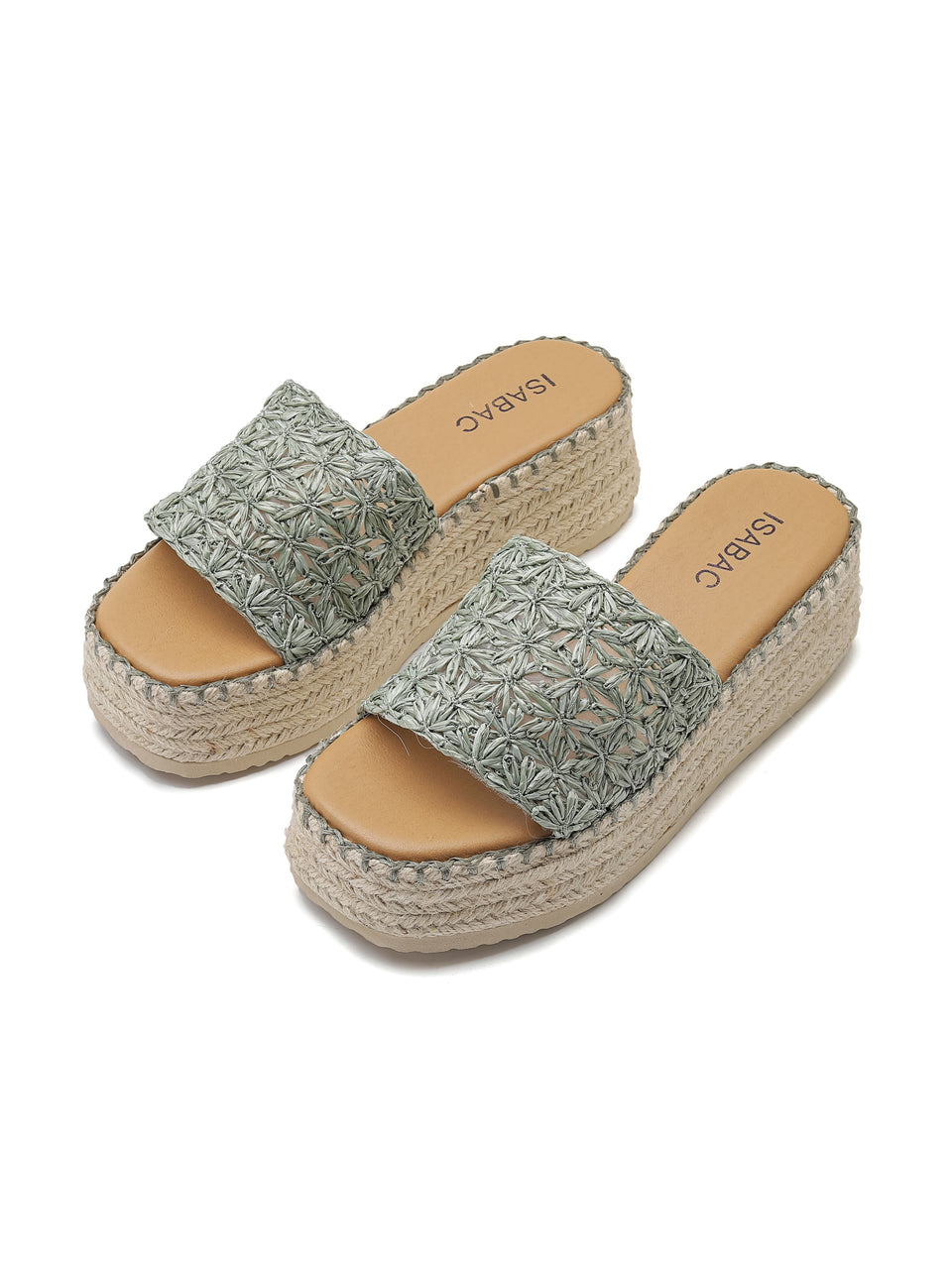 Wedge Slippers - 3541 Green