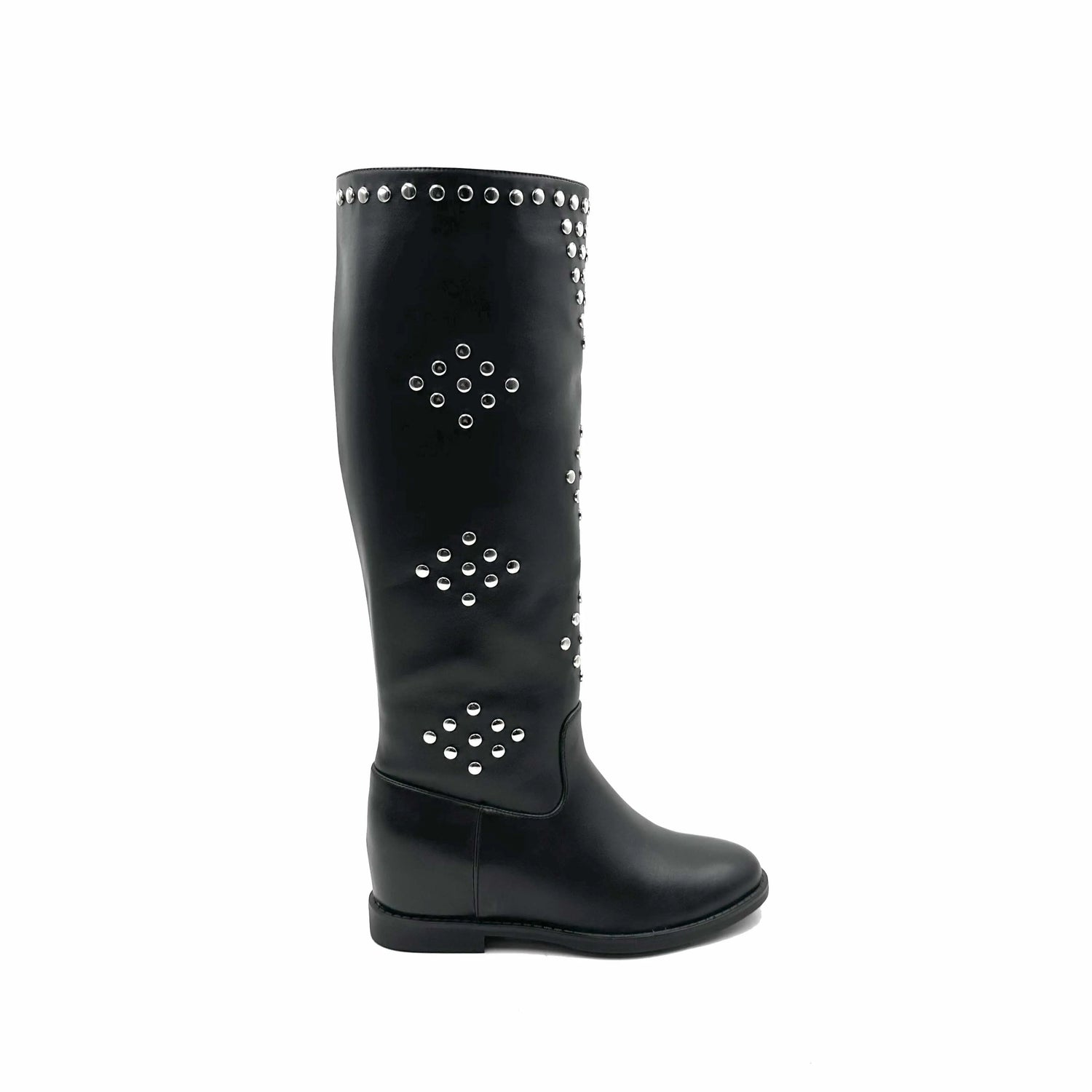 Stivale alto ISABAC nero: realizzato in pelle vegana di alta qualità, decorato con borchie argentate a motivi floreali.


Dettagli prodotto
• Made in China
• Materiali: Vegano (Materiali sintetici)