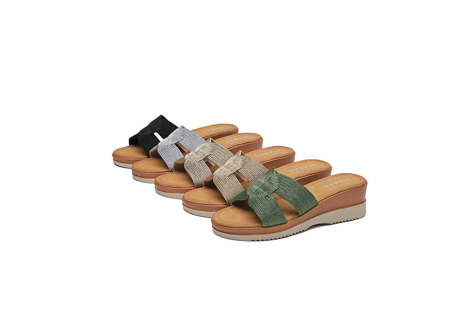 Ciabatte con Zeppa 7088 - Oro - ISABAC
