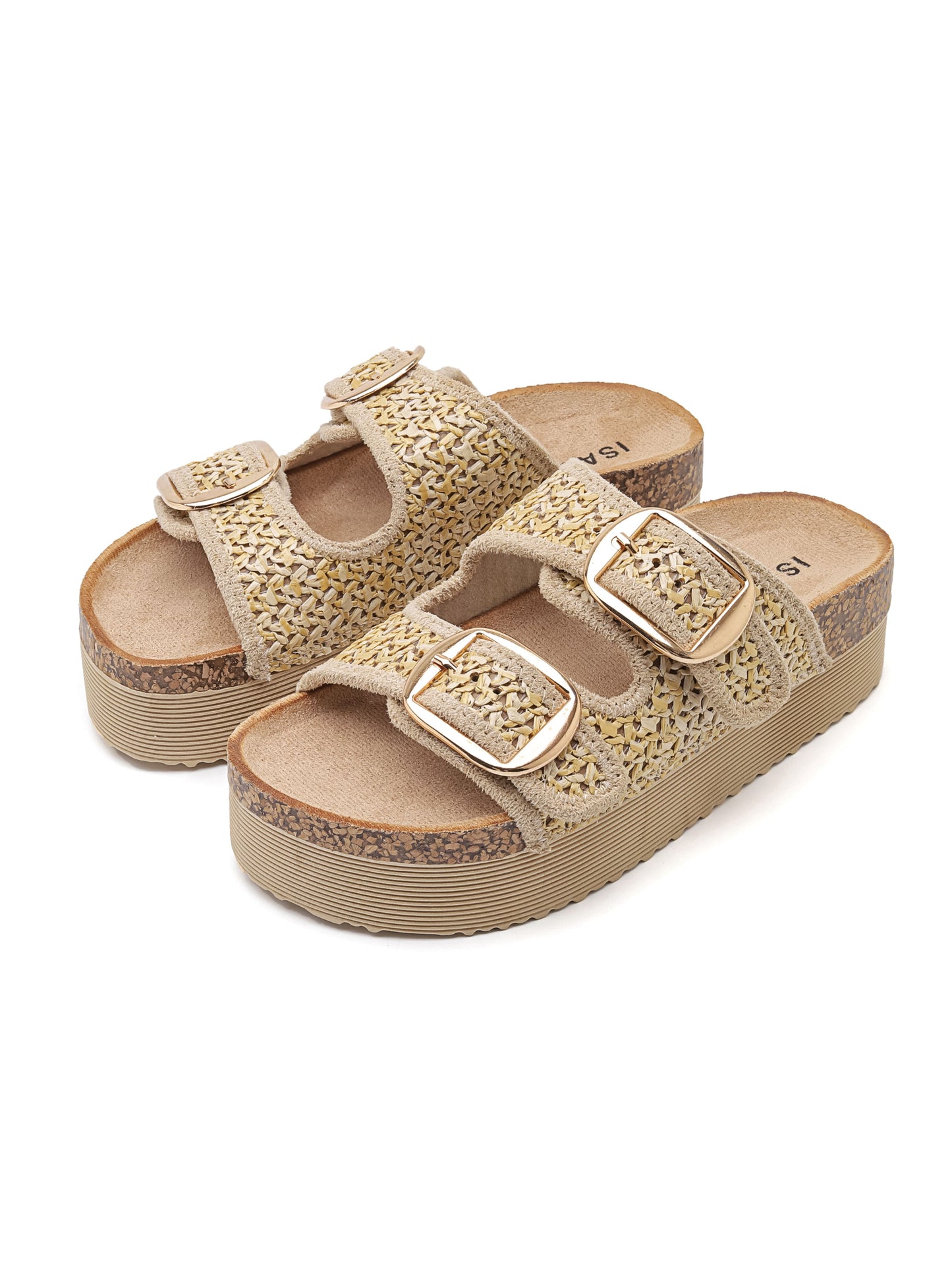 Ciabatte con Zeppa - 7095 Beige