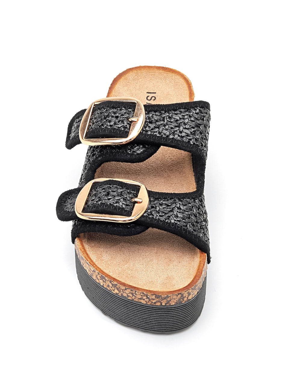 Ciabatte con Zeppa - 7095 Nero